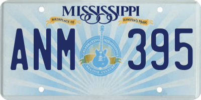 MS license plate ANM395