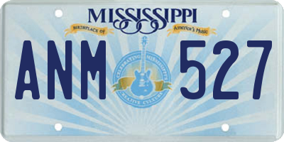 MS license plate ANM527