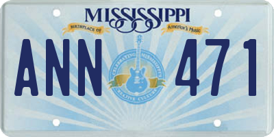 MS license plate ANN471