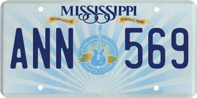 MS license plate ANN569