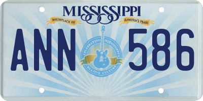 MS license plate ANN586