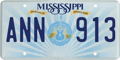 MS license plate ANN913