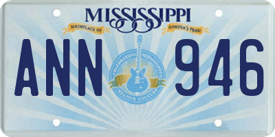 MS license plate ANN946