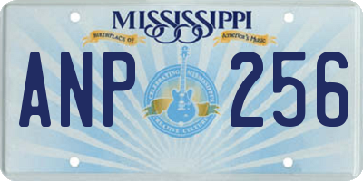MS license plate ANP256