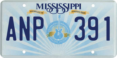 MS license plate ANP391