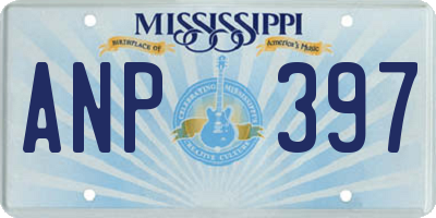 MS license plate ANP397