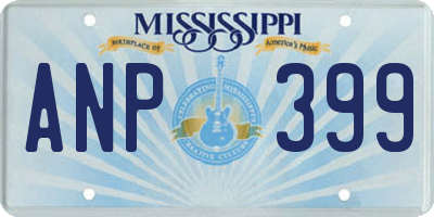 MS license plate ANP399