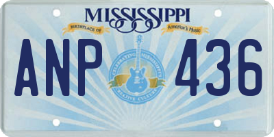 MS license plate ANP436
