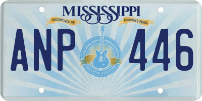 MS license plate ANP446