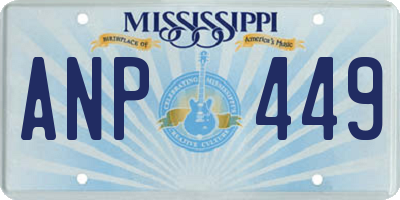 MS license plate ANP449