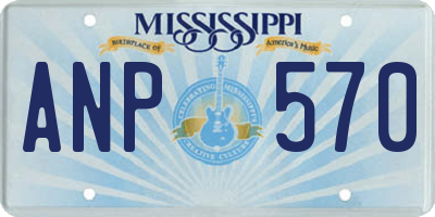MS license plate ANP570