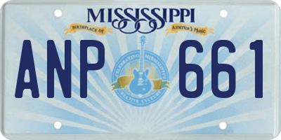 MS license plate ANP661