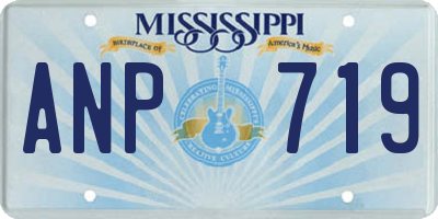 MS license plate ANP719