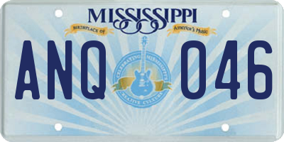 MS license plate ANQ046