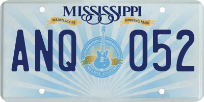 MS license plate ANQ052