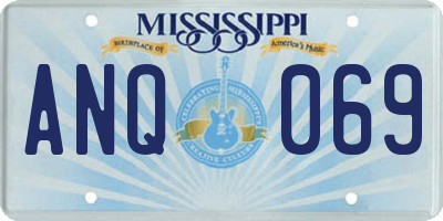 MS license plate ANQ069