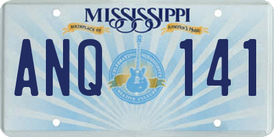 MS license plate ANQ141