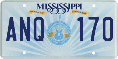 MS license plate ANQ170