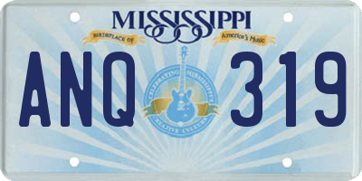 MS license plate ANQ319