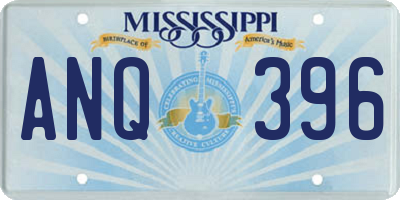 MS license plate ANQ396