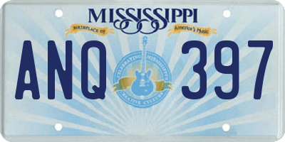 MS license plate ANQ397