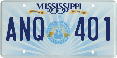 MS license plate ANQ401