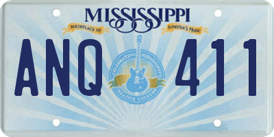 MS license plate ANQ411