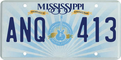 MS license plate ANQ413