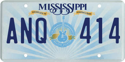 MS license plate ANQ414