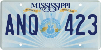 MS license plate ANQ423