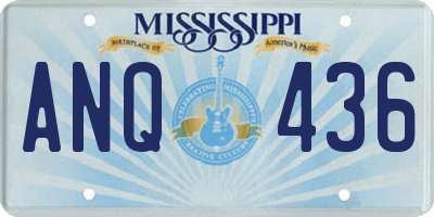 MS license plate ANQ436