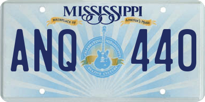 MS license plate ANQ440