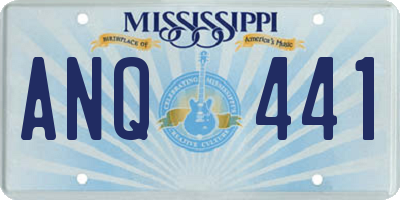 MS license plate ANQ441