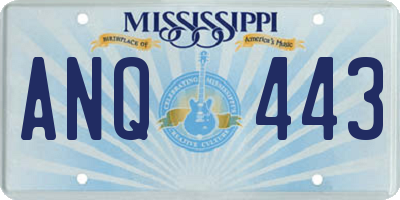MS license plate ANQ443
