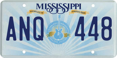 MS license plate ANQ448
