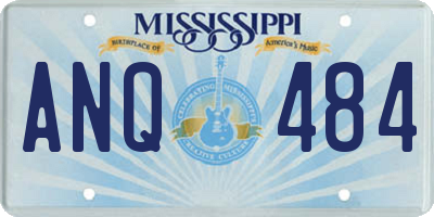 MS license plate ANQ484