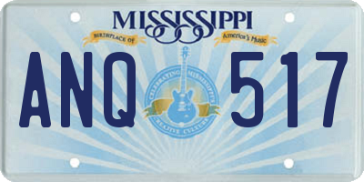 MS license plate ANQ517