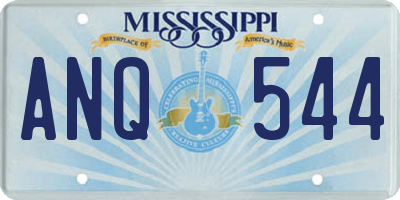 MS license plate ANQ544