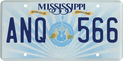 MS license plate ANQ566