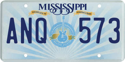 MS license plate ANQ573