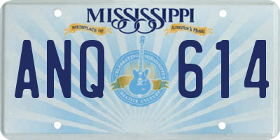 MS license plate ANQ614