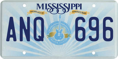 MS license plate ANQ696
