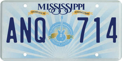 MS license plate ANQ714