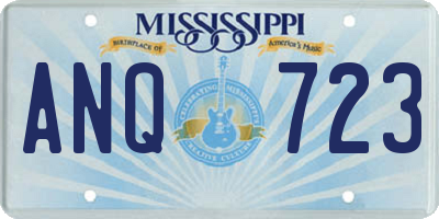 MS license plate ANQ723