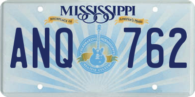 MS license plate ANQ762