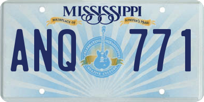 MS license plate ANQ771