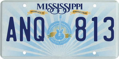 MS license plate ANQ813