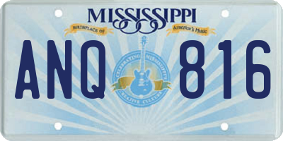MS license plate ANQ816