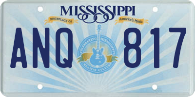 MS license plate ANQ817