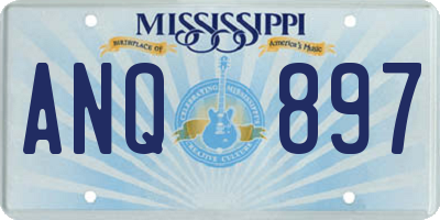 MS license plate ANQ897